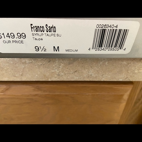 Taupe suede slouchy pull on boots. - Picture 3 of 4